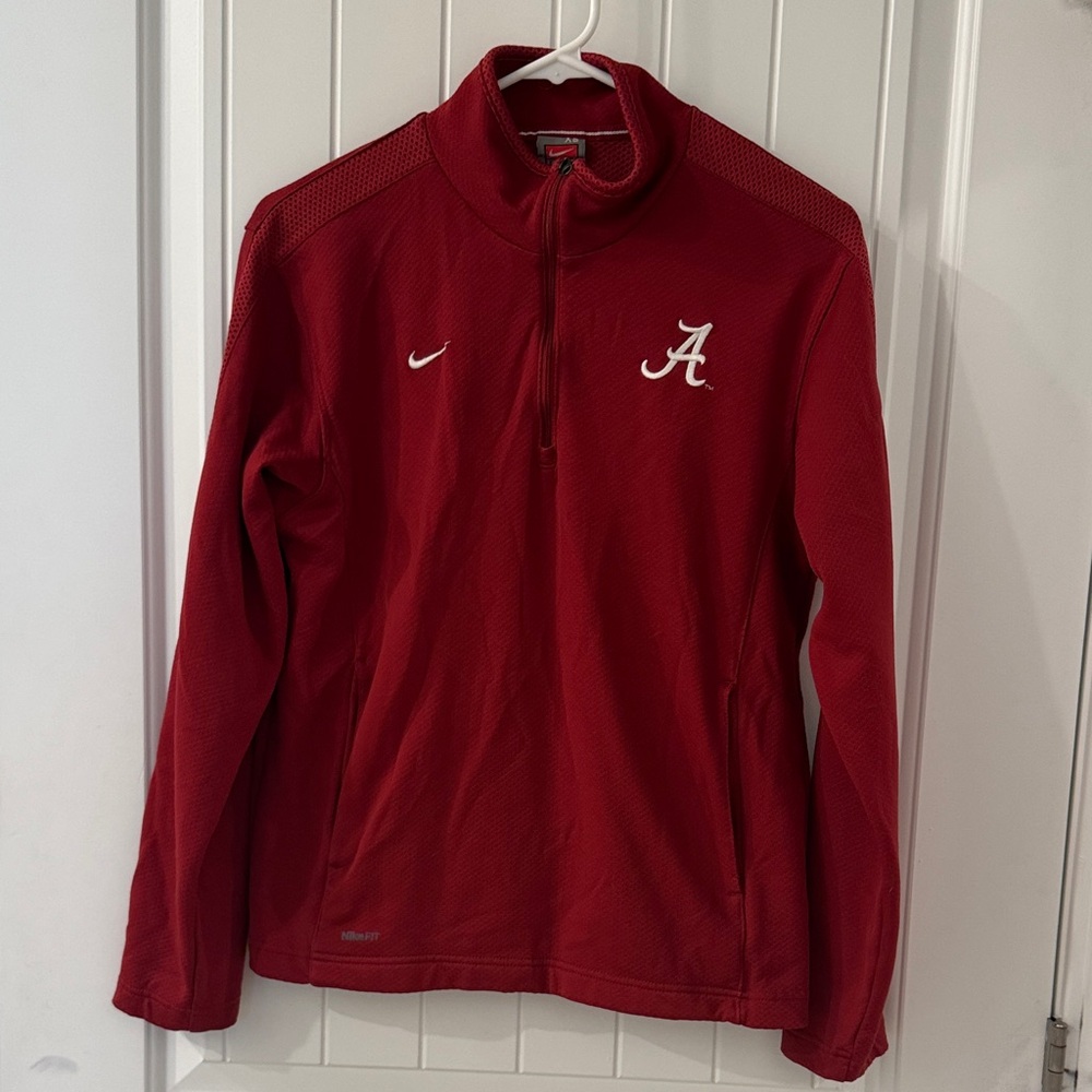 Nike Crimson Alabama Half-Zip Pullover